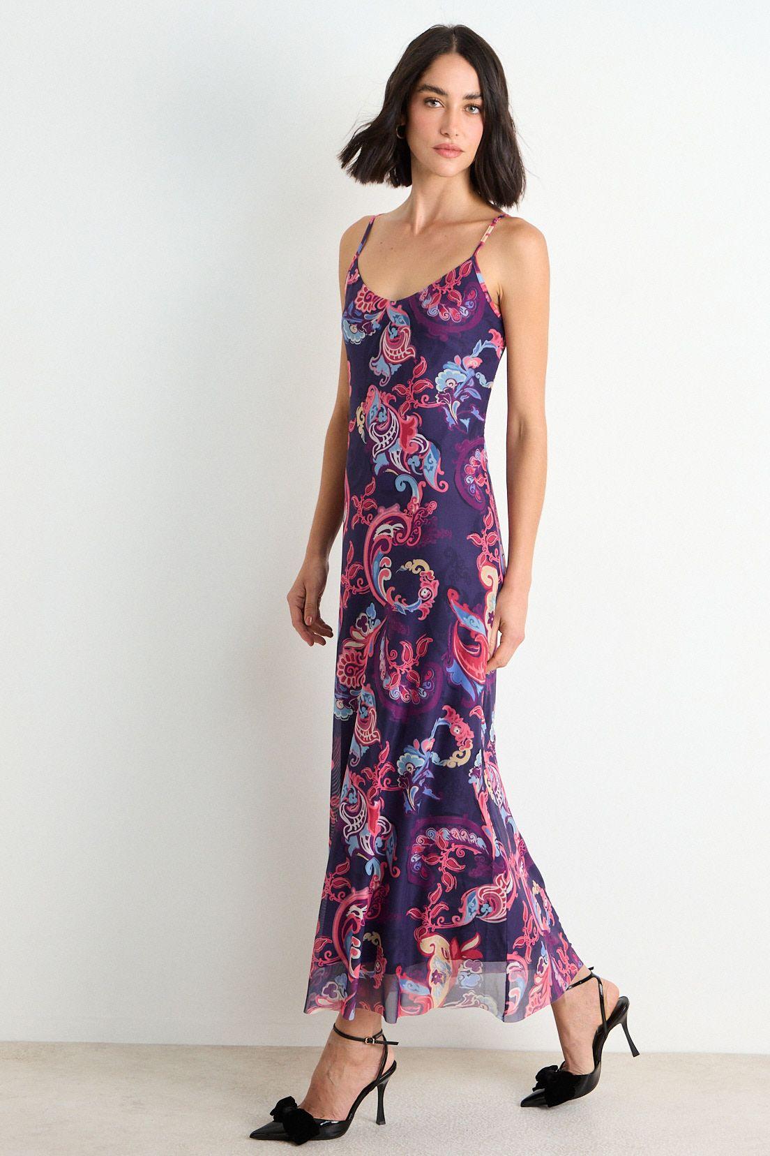 Vestido Fantasia Largo Morado Ash 13507126051121-4