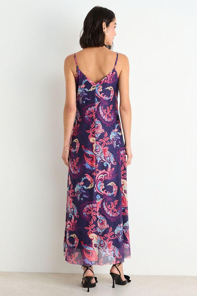 Vestido Fantasia Largo Morado Ash 13507126051121-4