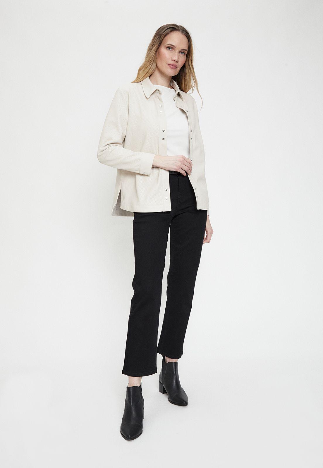 Casaca Lisa Beige Ma Griffe 17502224056106-0