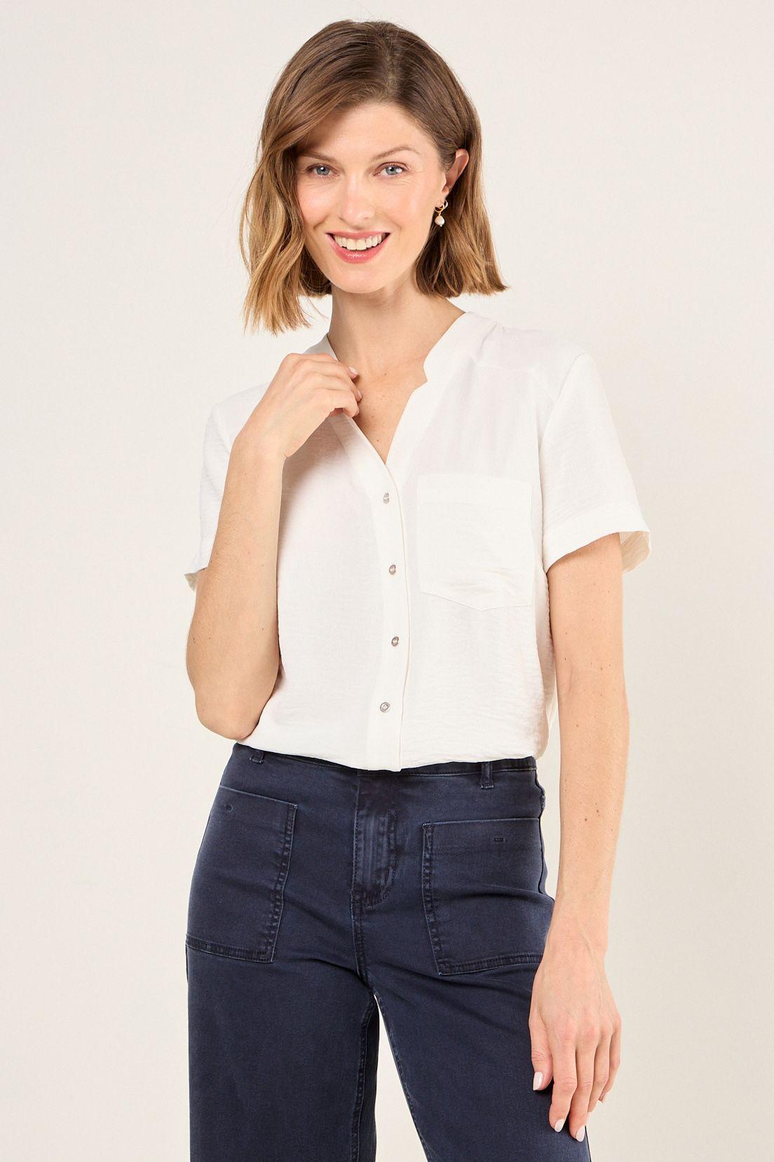 Blusa Lisa Crudo Ma Griffe 14004225033105-0
