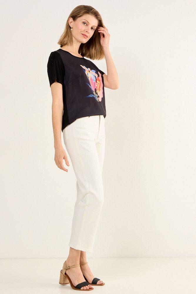 Polera Estampada Negro Ma Griffe 14604225030102-4