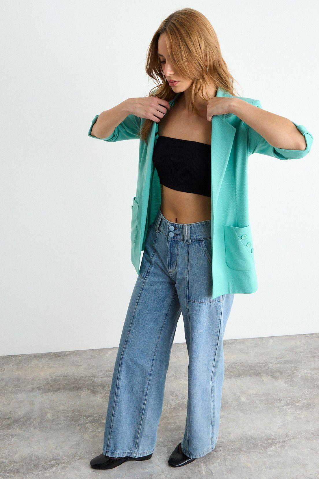 Blazer Liso Celeste iO 16020126003217-4