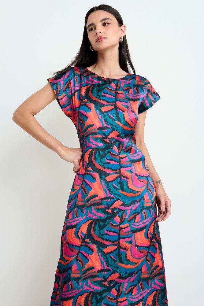 Vestido Largo Print Rojo Ash 13507225003103-1