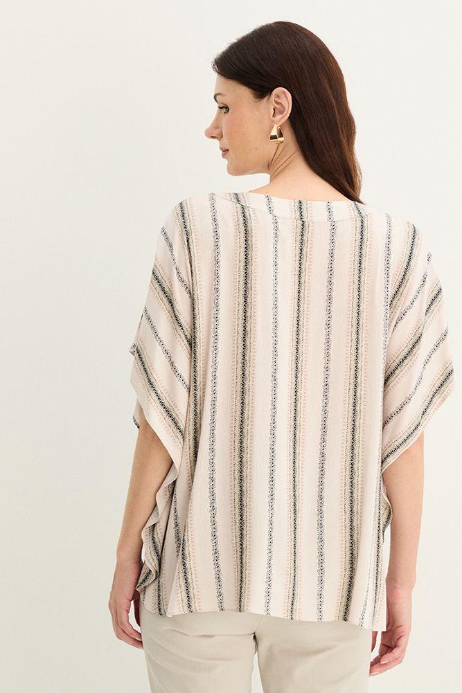 Blusa Holgada Estampada Crudo Ma Griffe 14102125001105-2