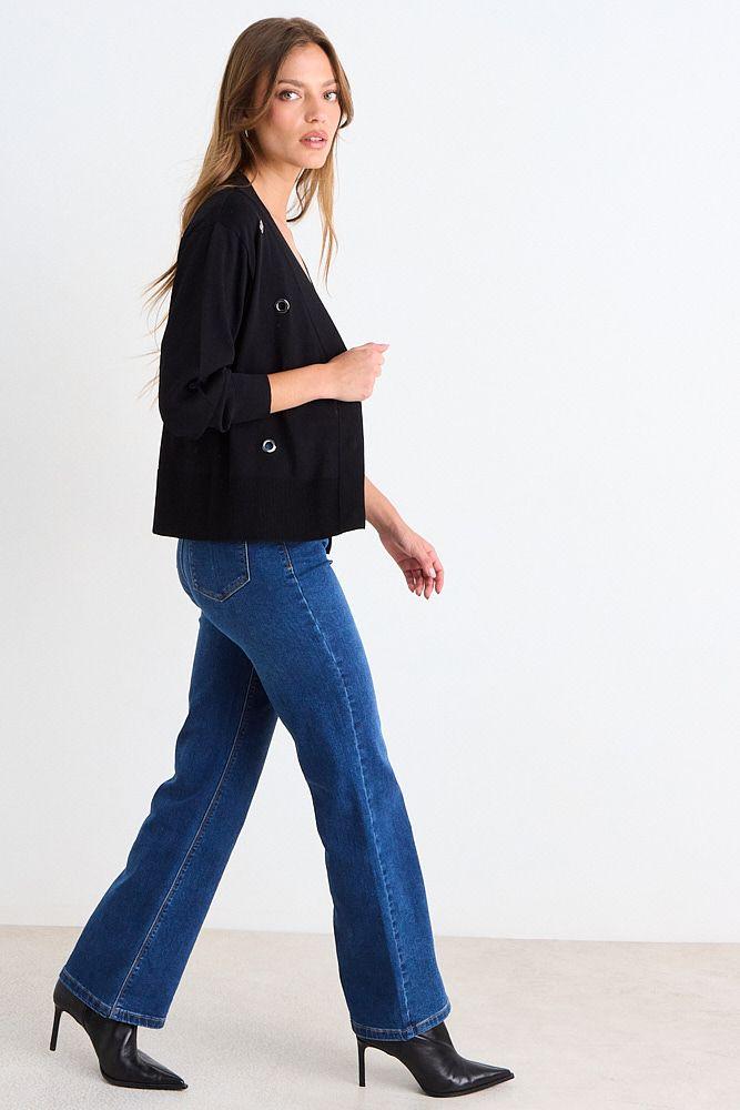 Cardigan Con Aplicaciones Metalicas Negro Ash 18007126050102-4