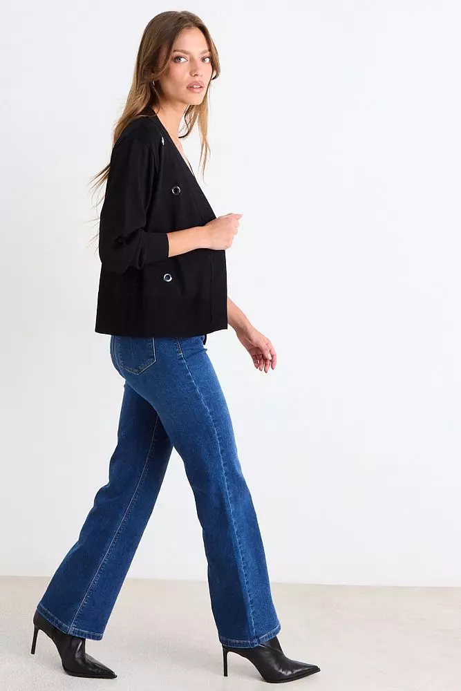 Cardigan Con Aplicaciones Metalicas Negro Ash 18007126050102-3