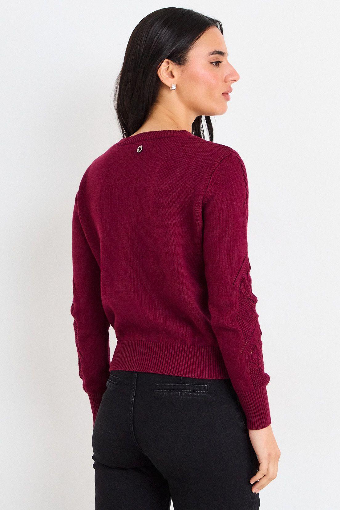 Sweater Liso Burdeos iO 18120226002112-2