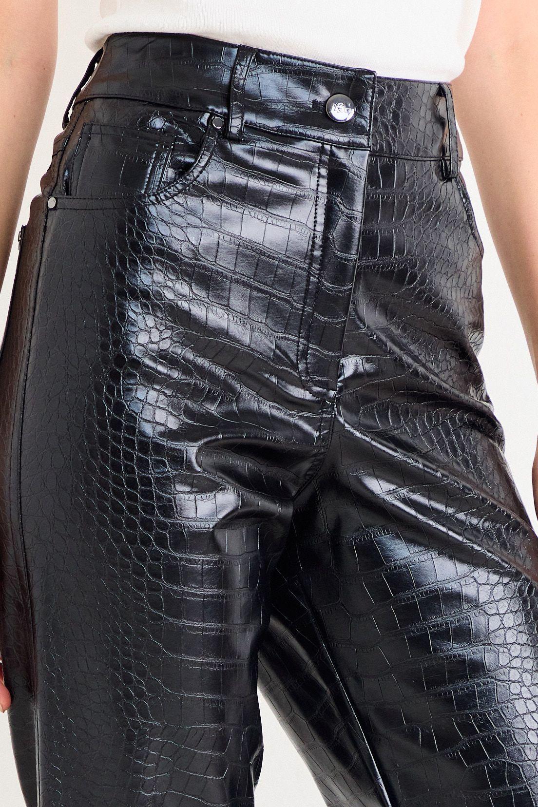 Pantalon Pu Cocodrilo Negro Ash 11007126057102-2