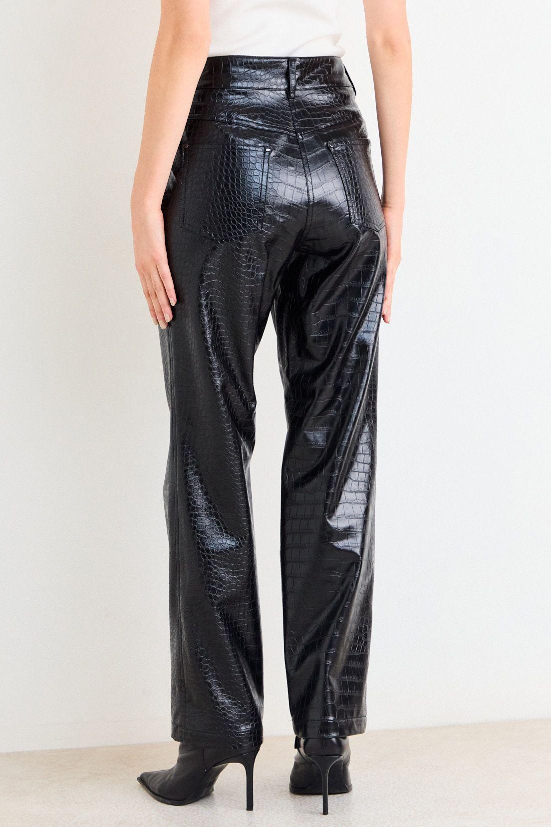 Pantalon Pu Cocodrilo Negro Ash 11007126057102-3