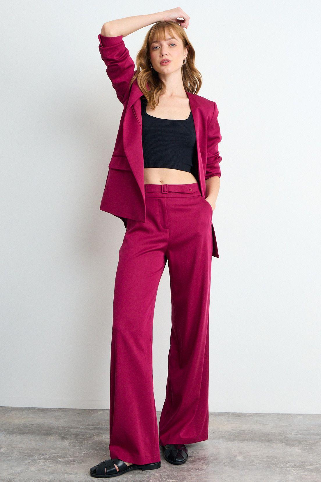 Pantalon Liso Burdeos iO 11020126050112-0