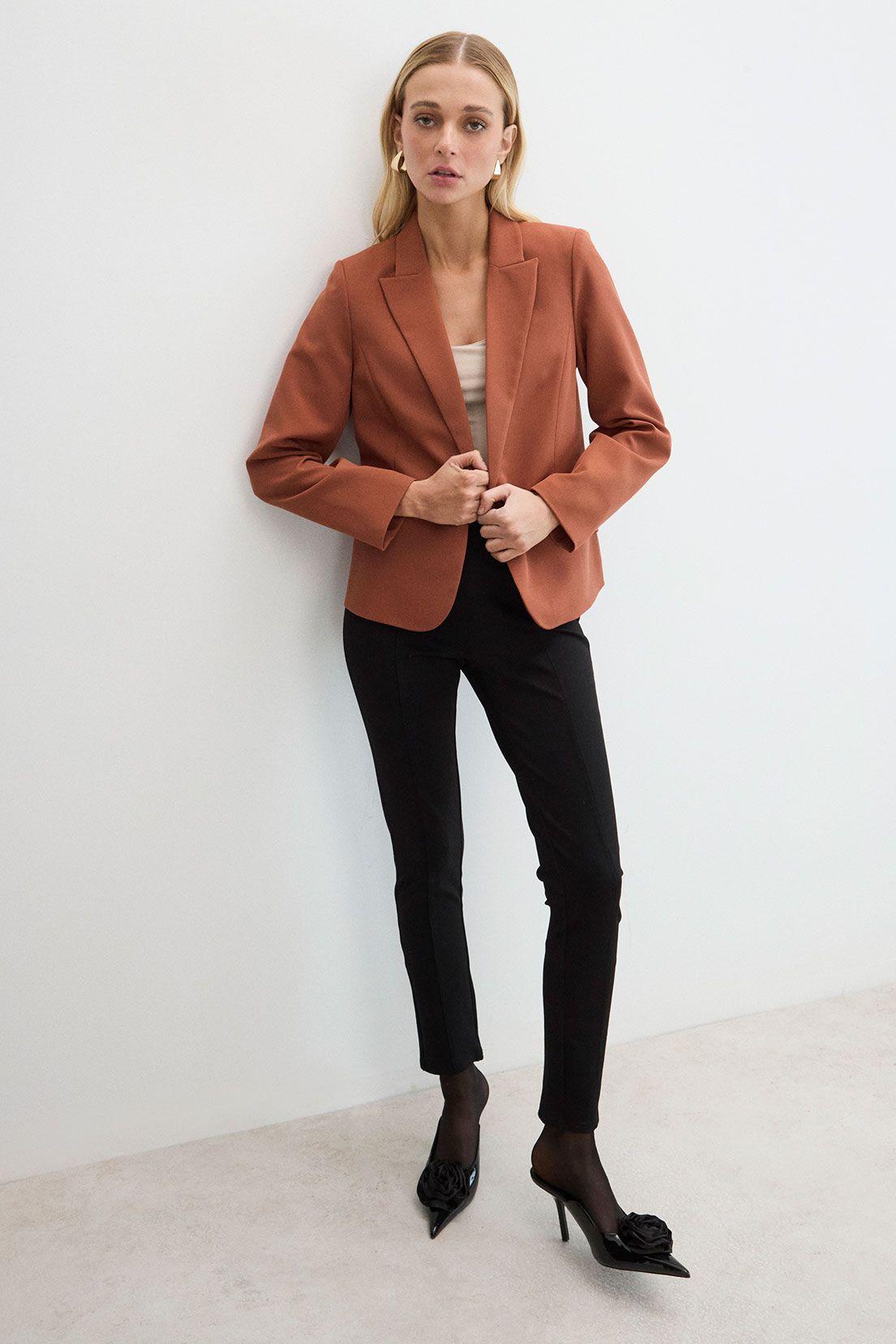 Blazer Liso Café 16007125054129-1