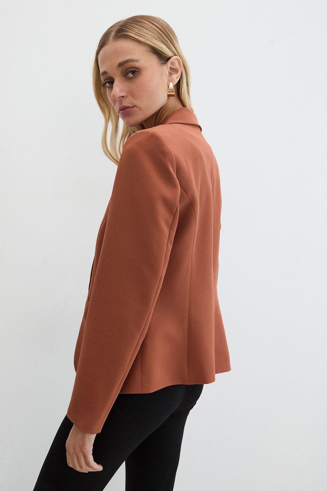 Blazer Liso Café 16007125054129-2