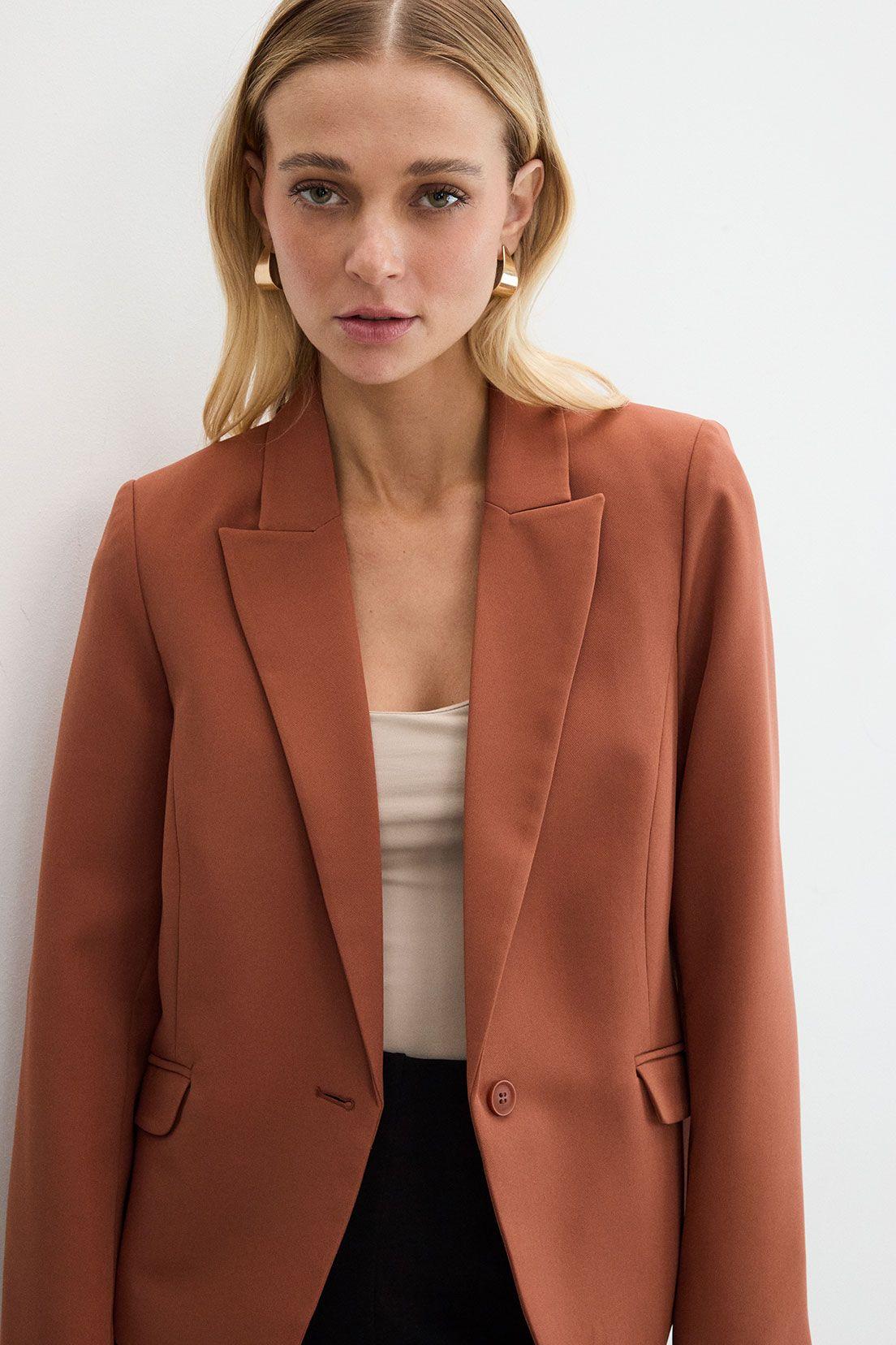 Blazer Liso Café 16007125054129-4