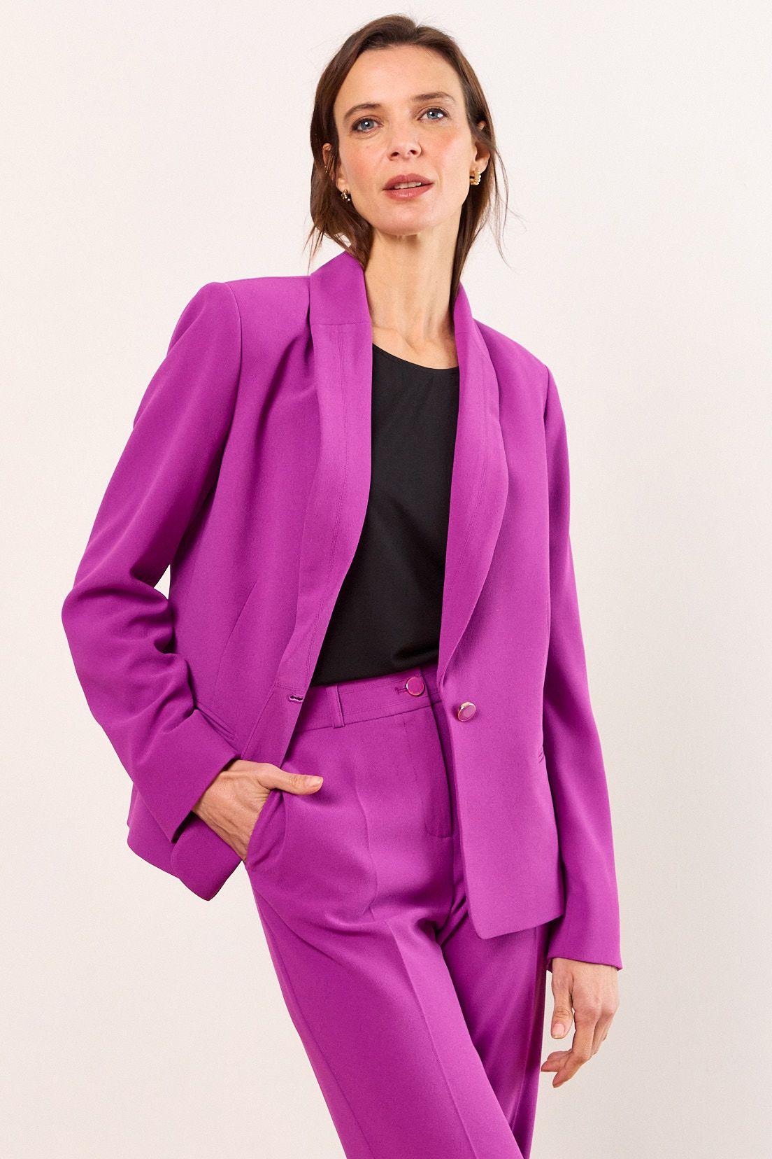 Blazer Solapa Continua Morado Ma Griffe 16002226052121-0