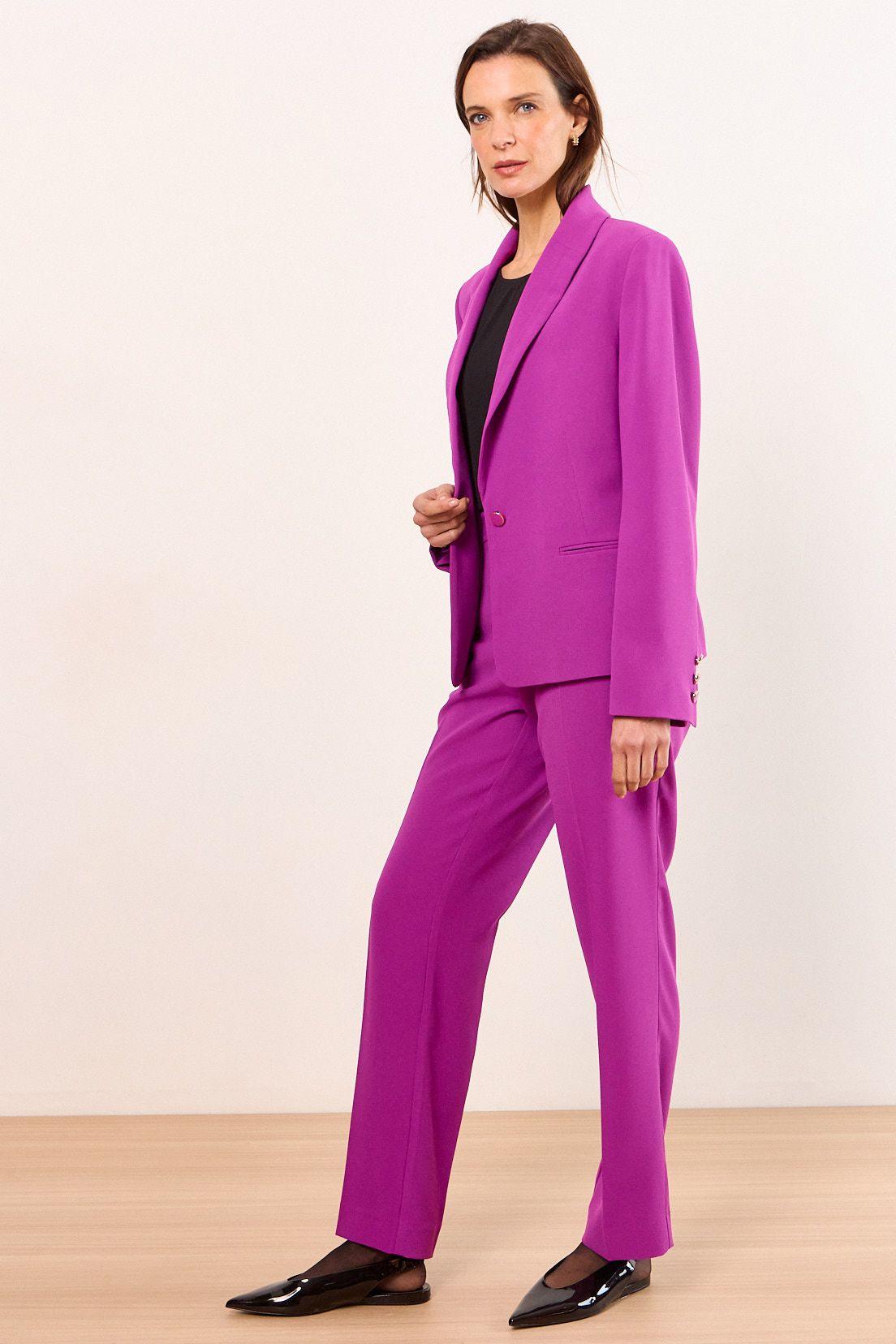 Blazer Solapa Continua Morado Ma Griffe 16002226052121-3