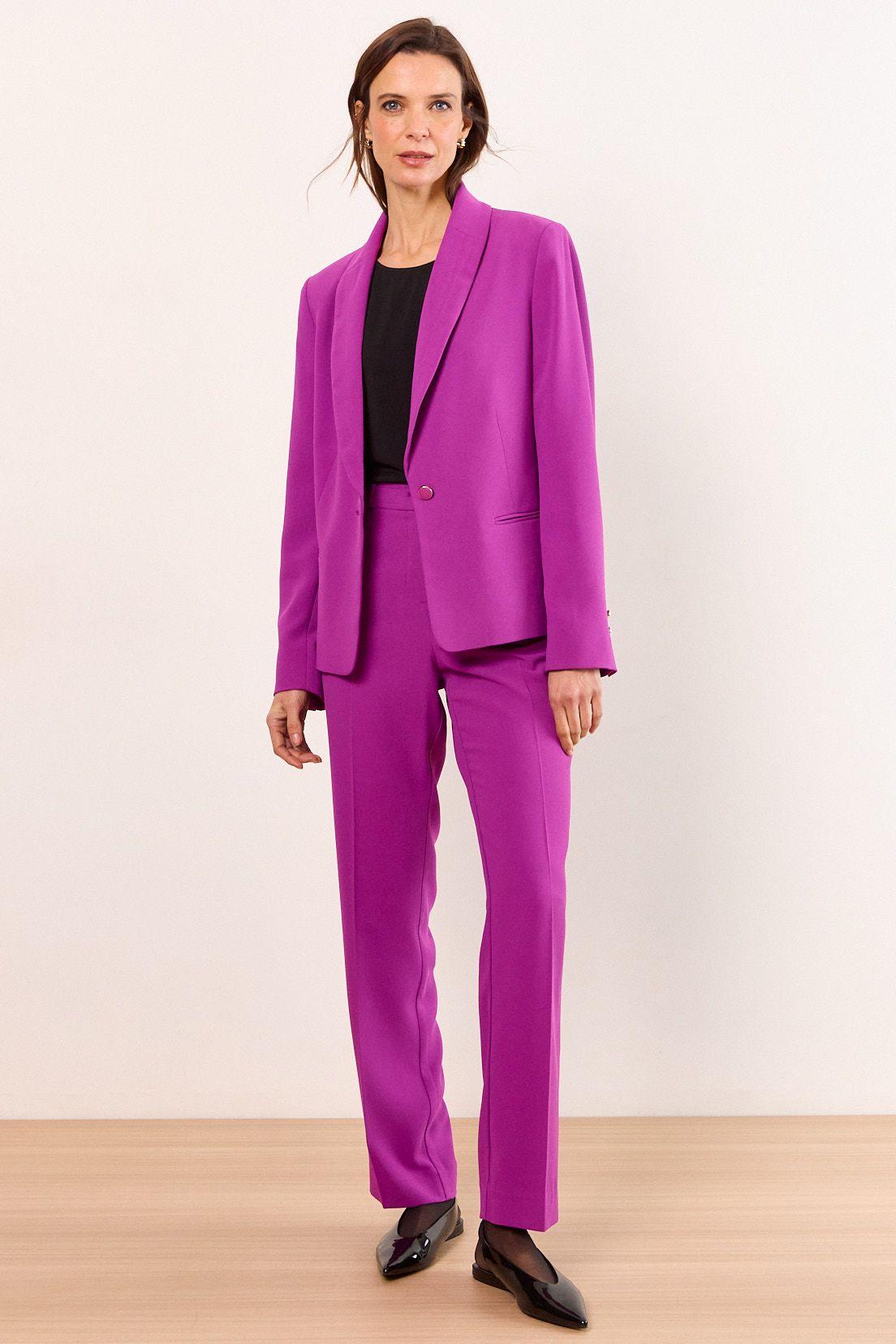 Blazer Solapa Continua Morado Ma Griffe 16002226052121-4