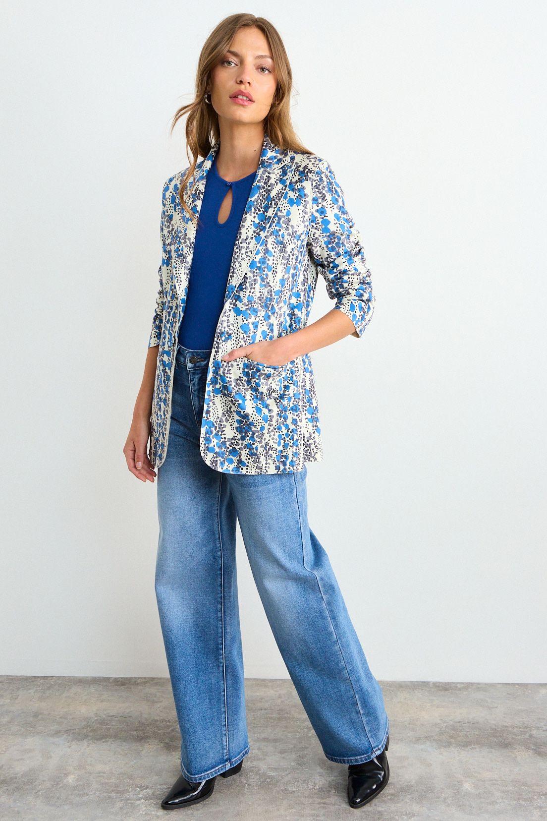 Blazer Fantasia Azul iO 16120126002104-3