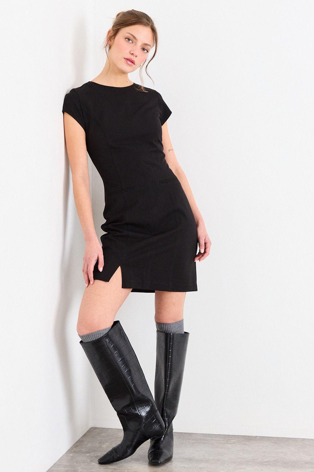 Vestido Liso Negro iO 13020226001102-3