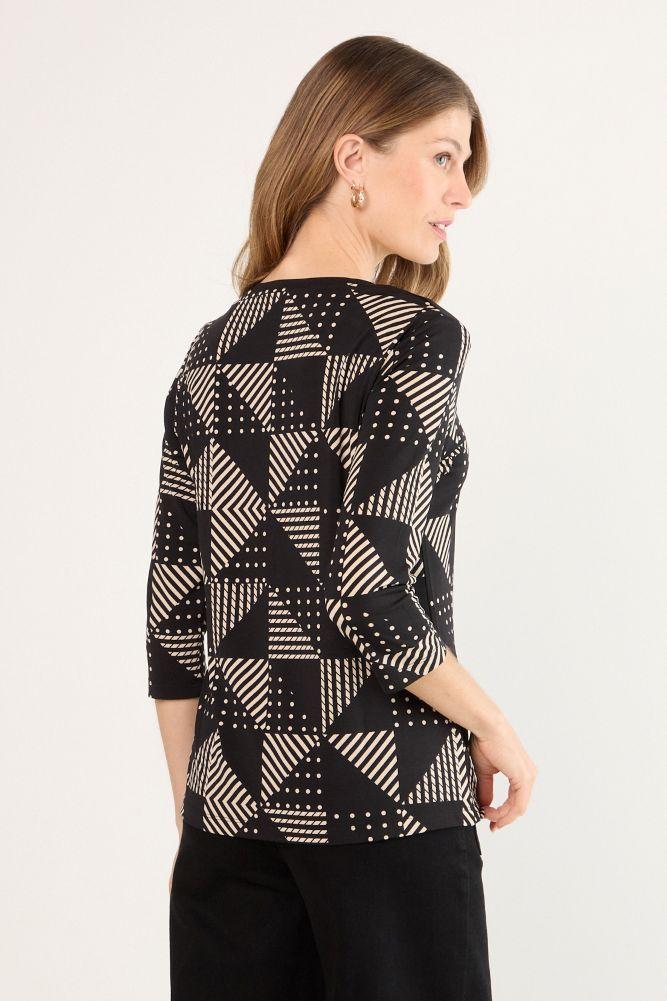 Polera Manga Corta Negro Ma Griffe 14302225002102-2