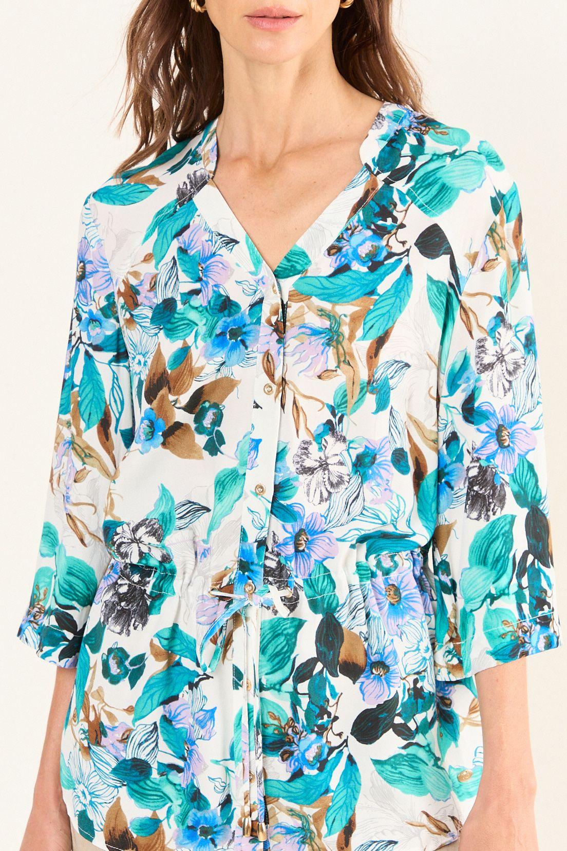 Blusa Estampada Lazo Crudo Ma Griffe 14102126054105-1