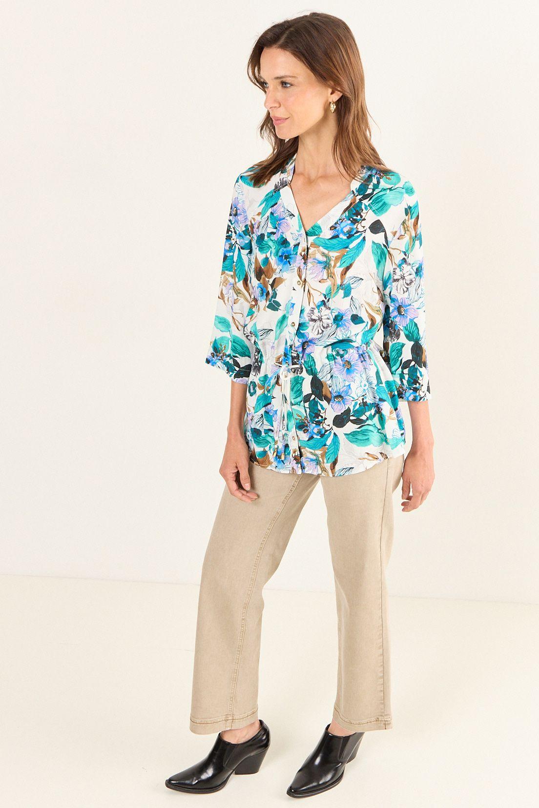 Blusa Estampada Lazo Crudo Ma Griffe 14102126054105-2