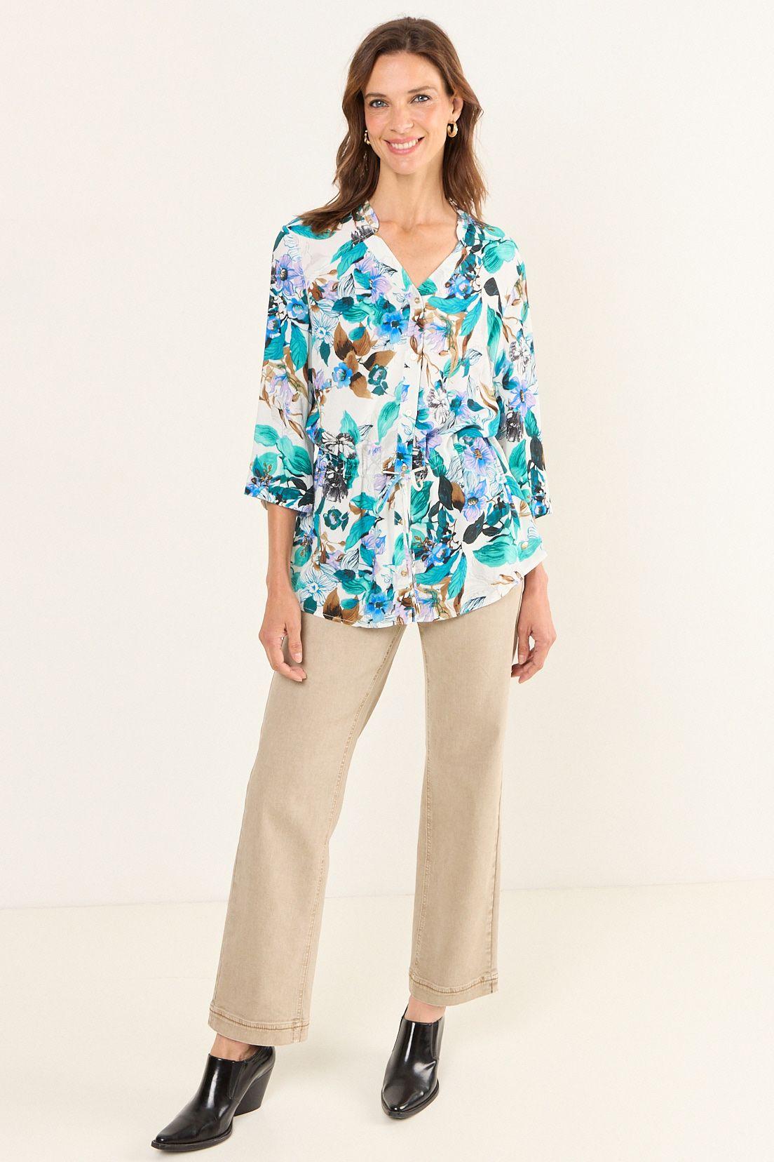 Blusa Estampada Lazo Crudo Ma Griffe 14102126054105-4