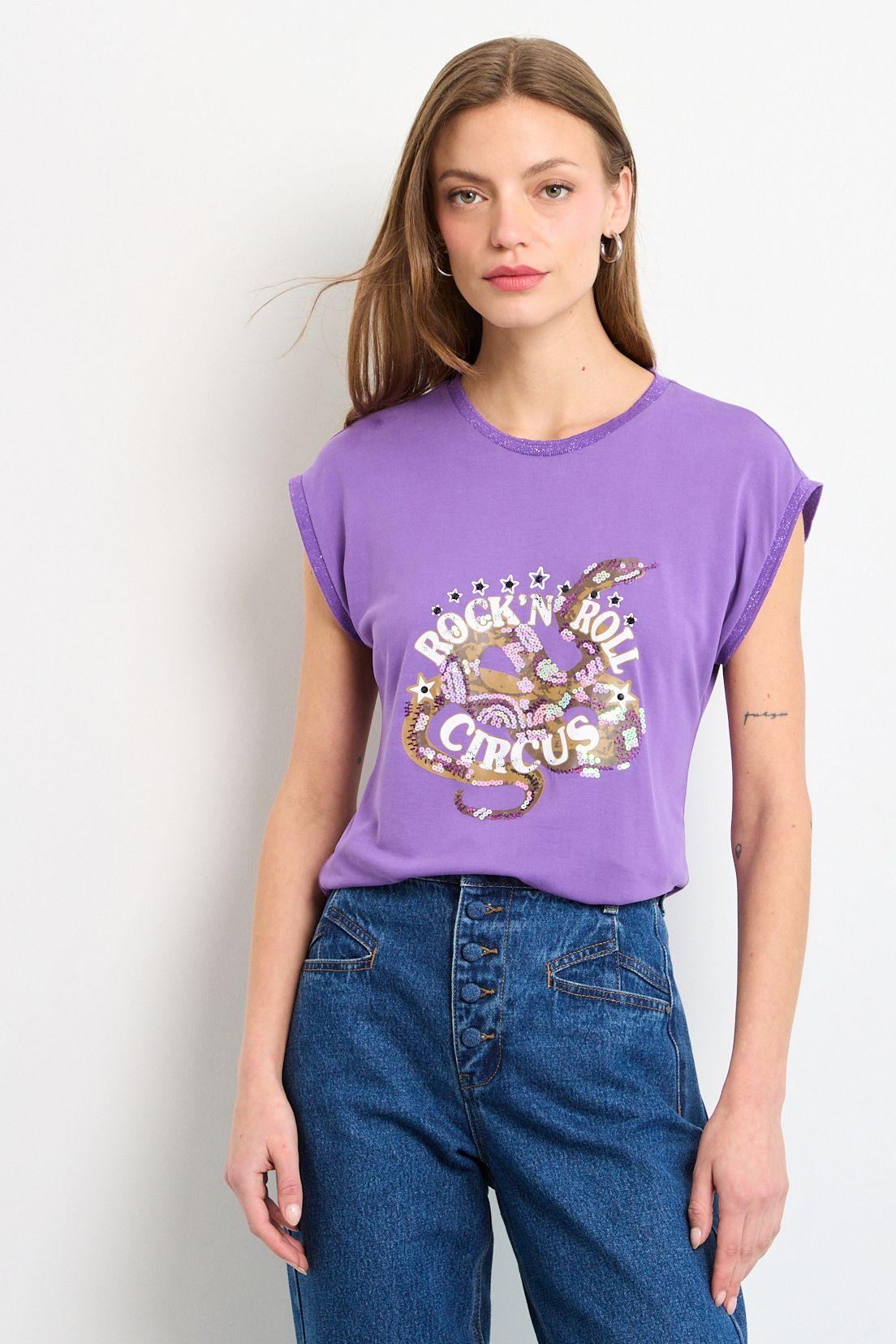 Polera Sin Mangas Morado iO 14620225051211-0