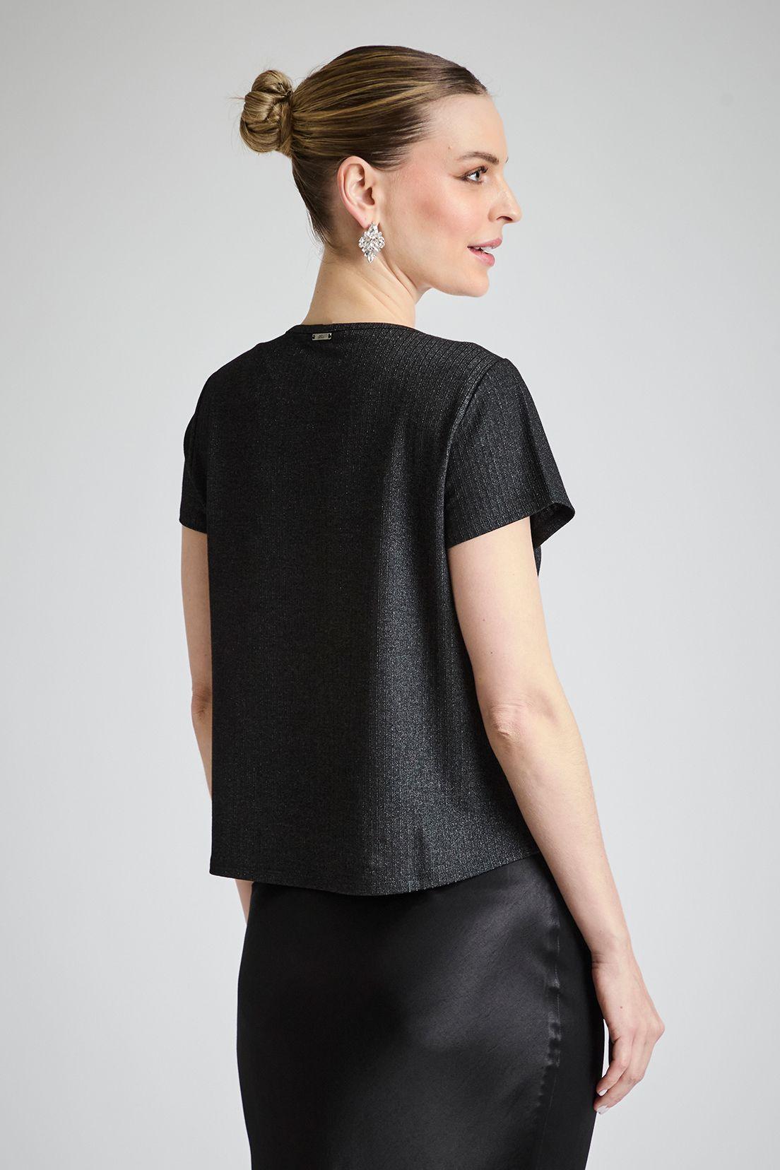 Top Rib Acanalado Lurex Negro Ash 14207224058102-3