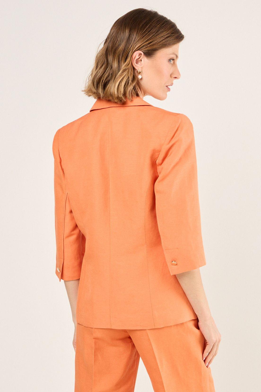 Blazer De Lino Naranjo Ma Griffe 16002225058114-2