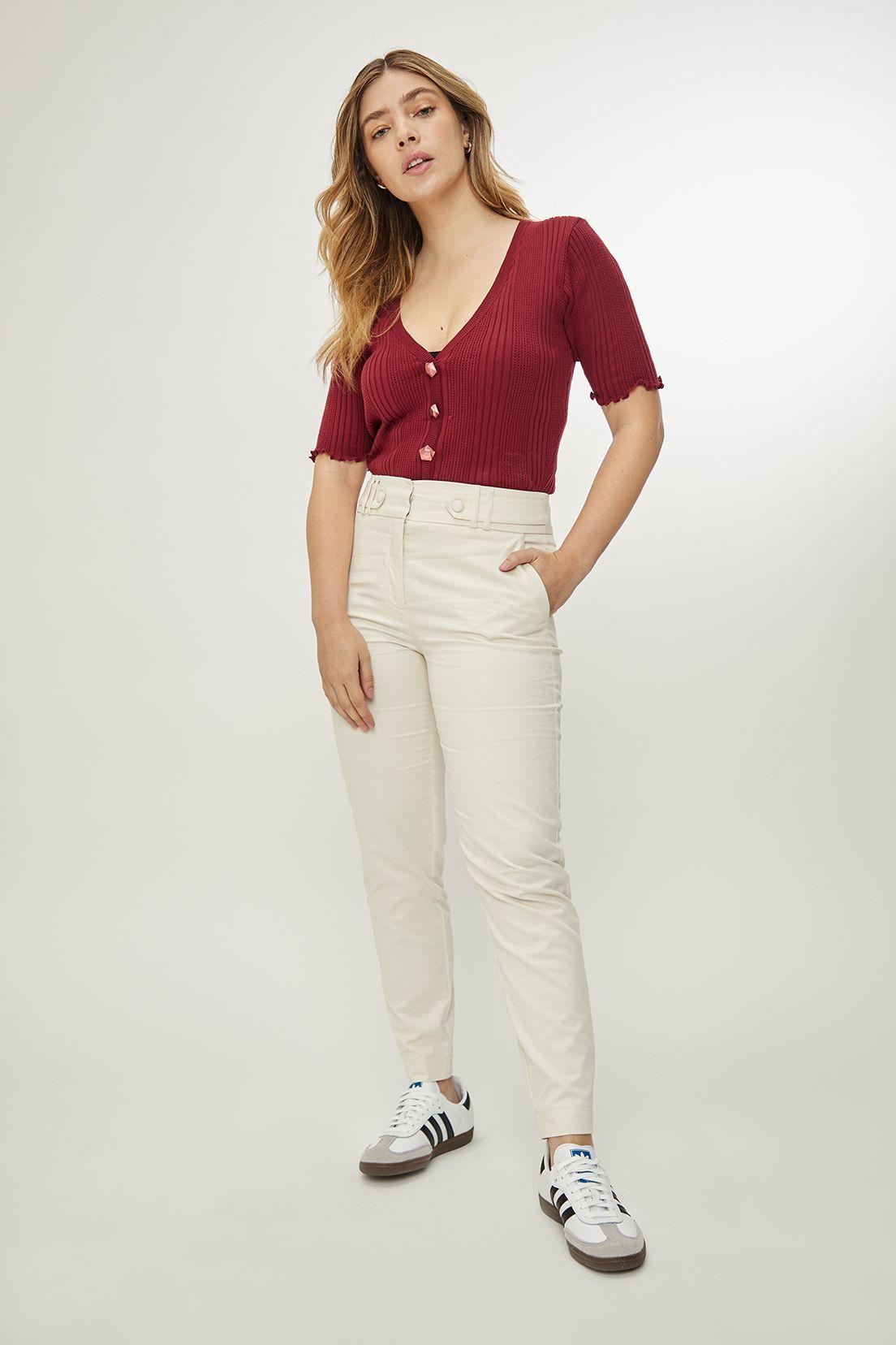 Pantalon Liso Blanco iO 11020224052105-0