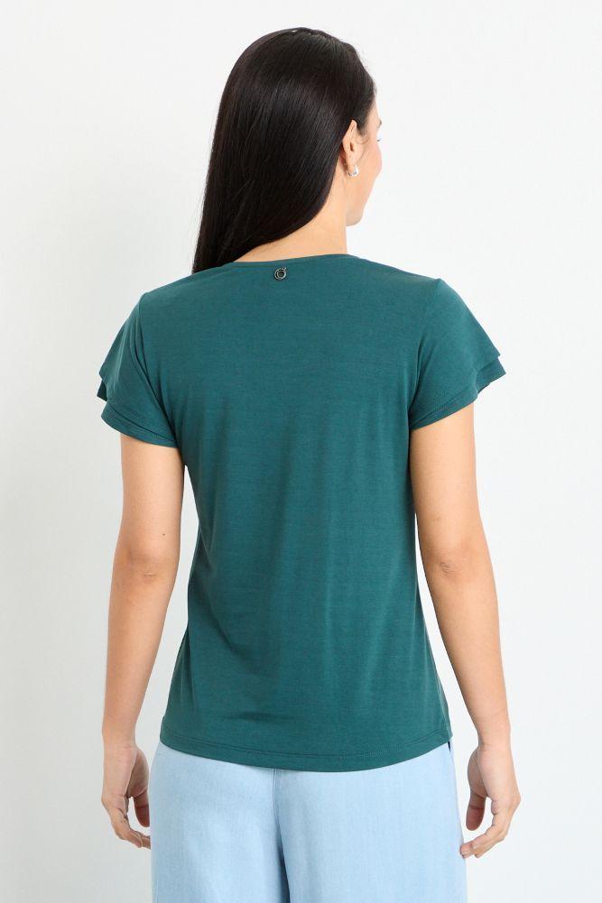 Polera Manga Corta Verde Oliva iO 14220225001107-2