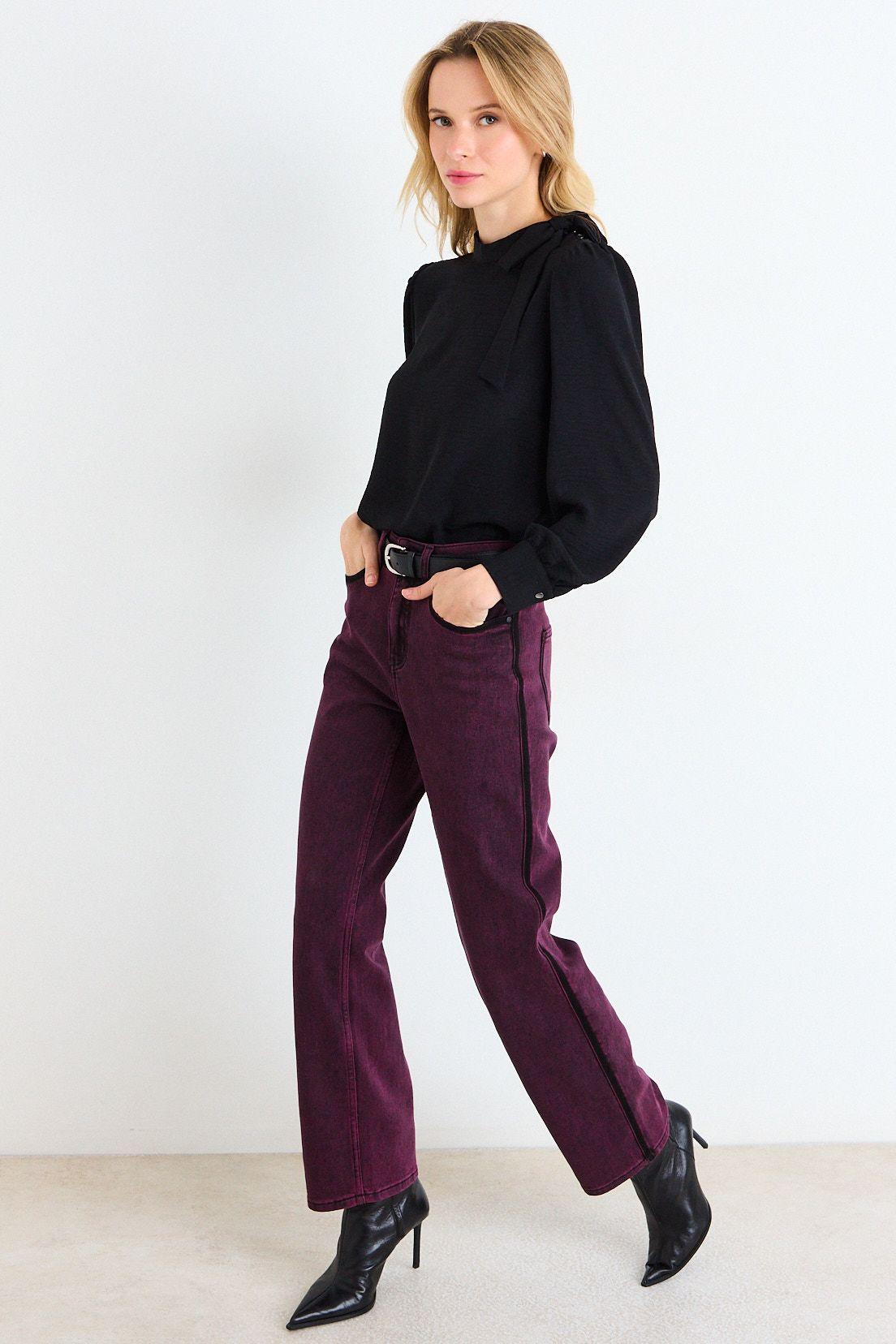 Blusa Lisa Con Textura Negro Ash 14007226002102-3