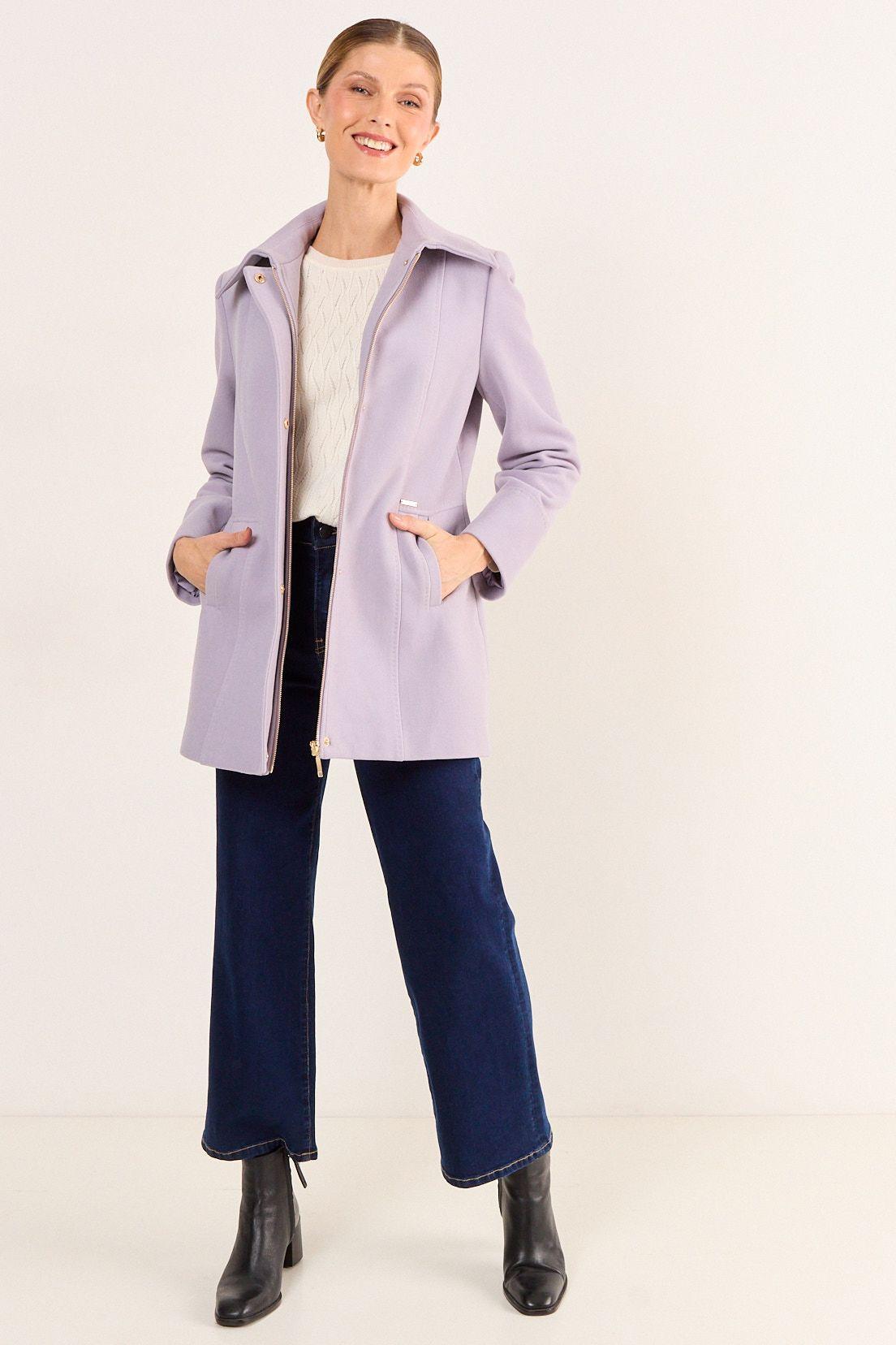 Chaqueton Cuello Camisero Lila Ma Griffe 17202126056211-4