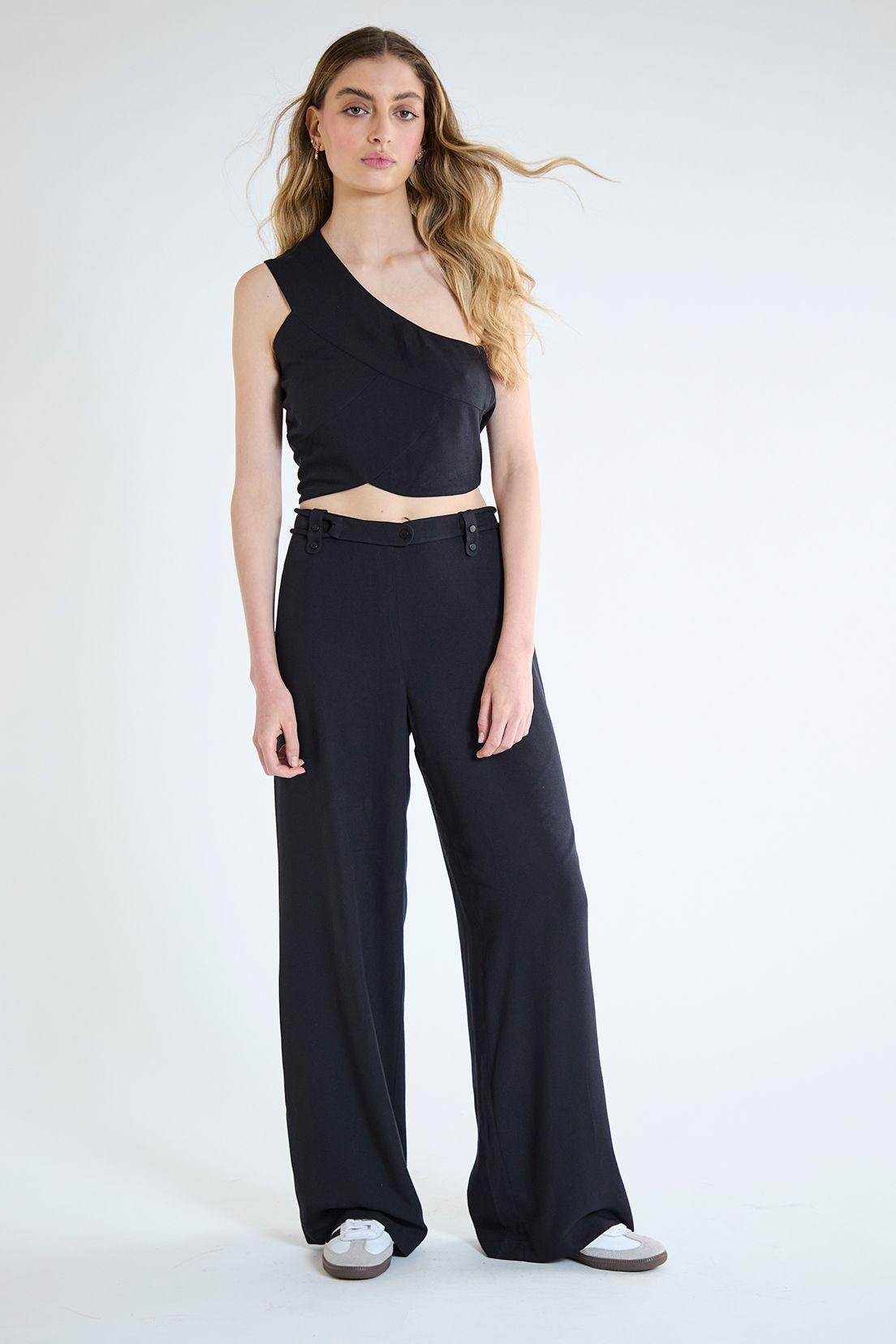 Pantalon Liso Negro iO 11020125004102-0
