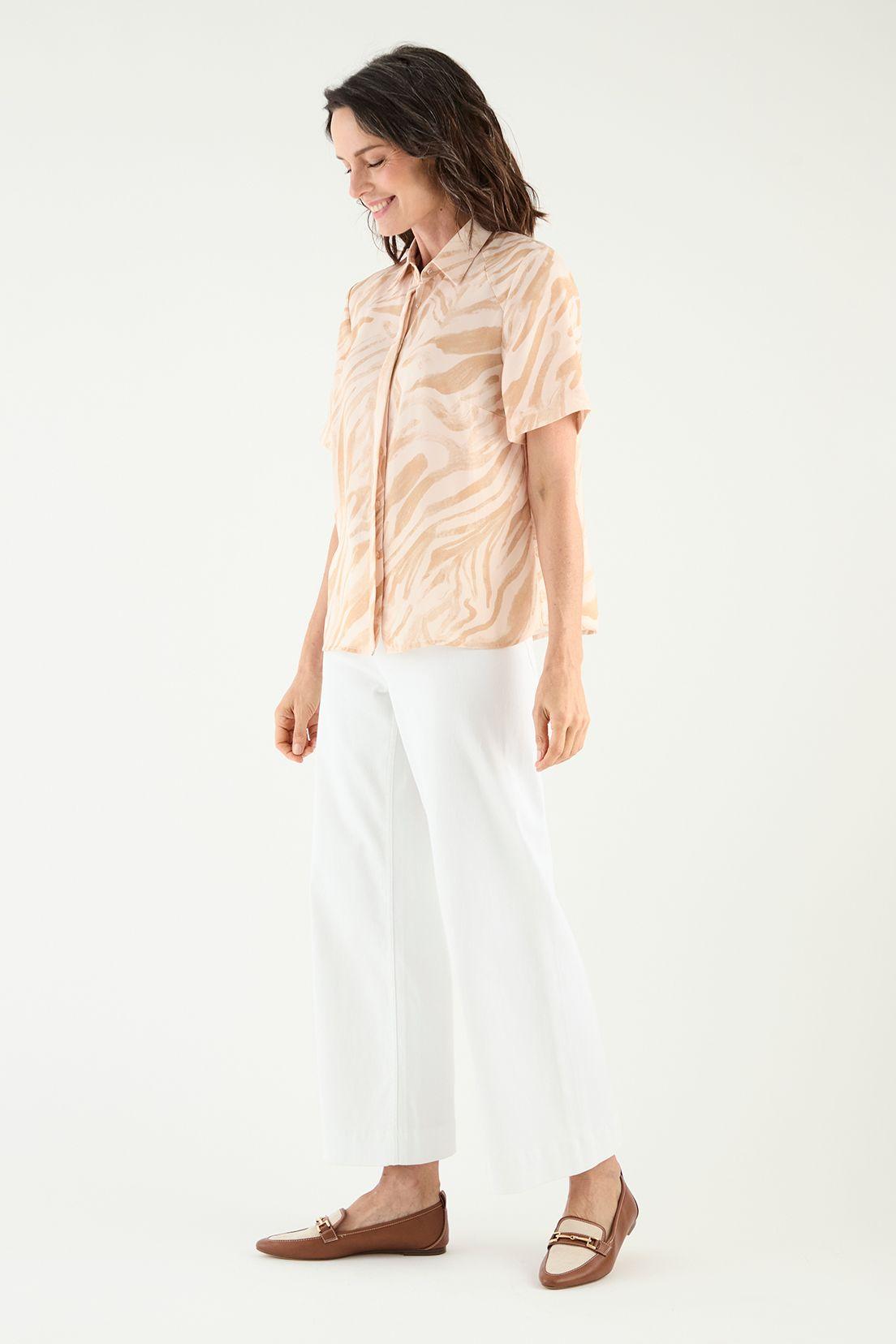 Blusa Camisera Estampada Crudo Ma Griffe 14102125050105-2
