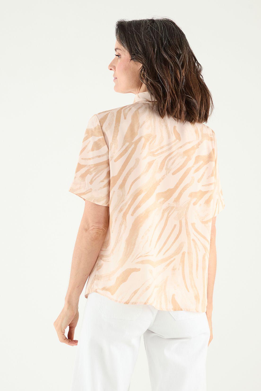 Blusa Camisera Estampada Crudo Ma Griffe 14102125050105-3