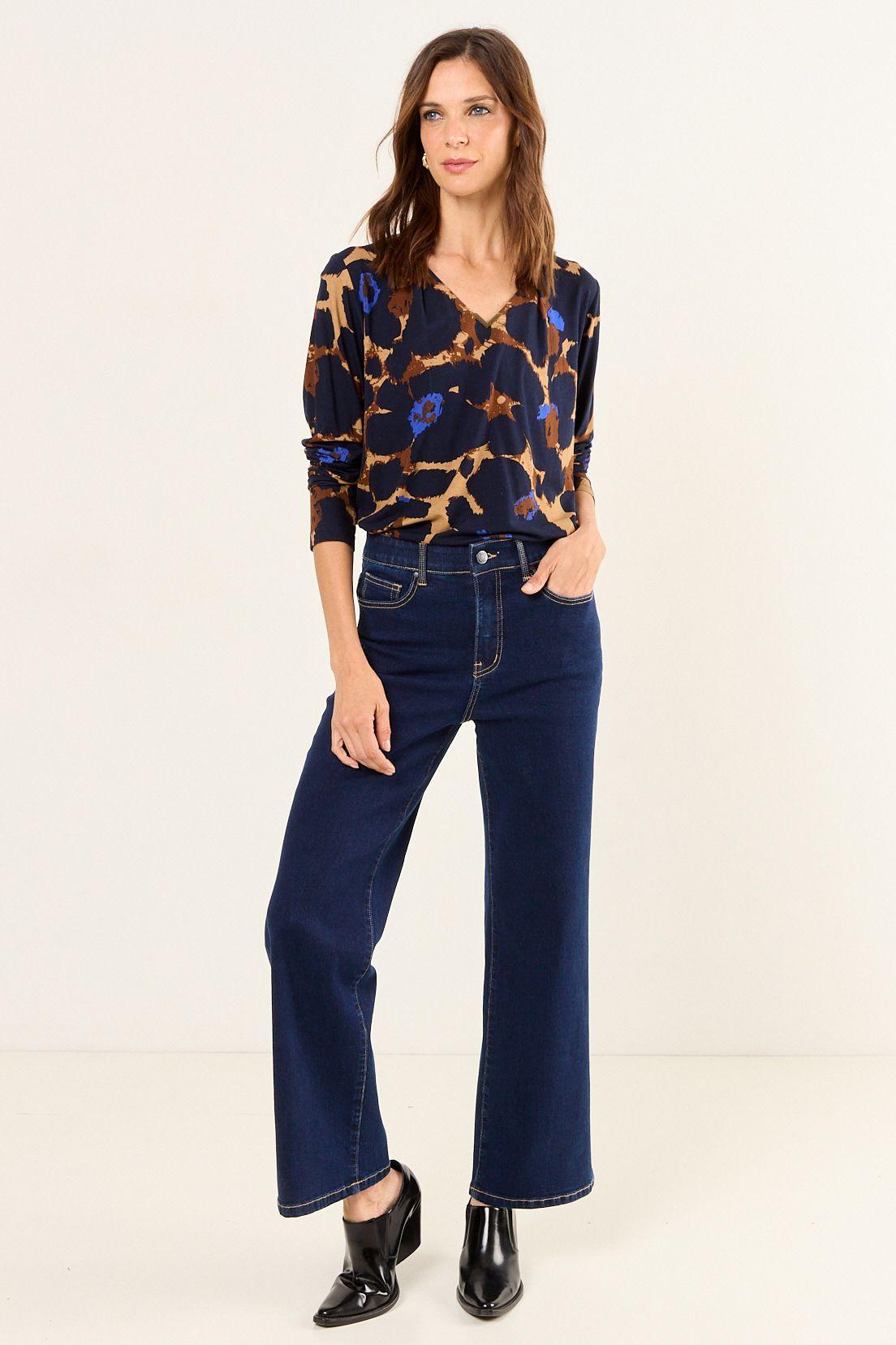 Polera Fantasia Escote En V Negro Ma Griffe 14302126003102-3