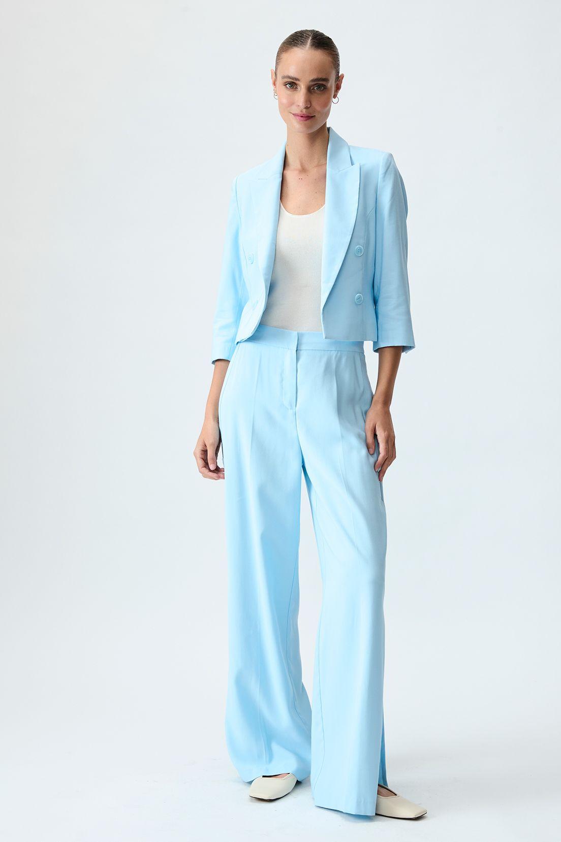Pantalon Liso Celeste iO 11020125050110-0
