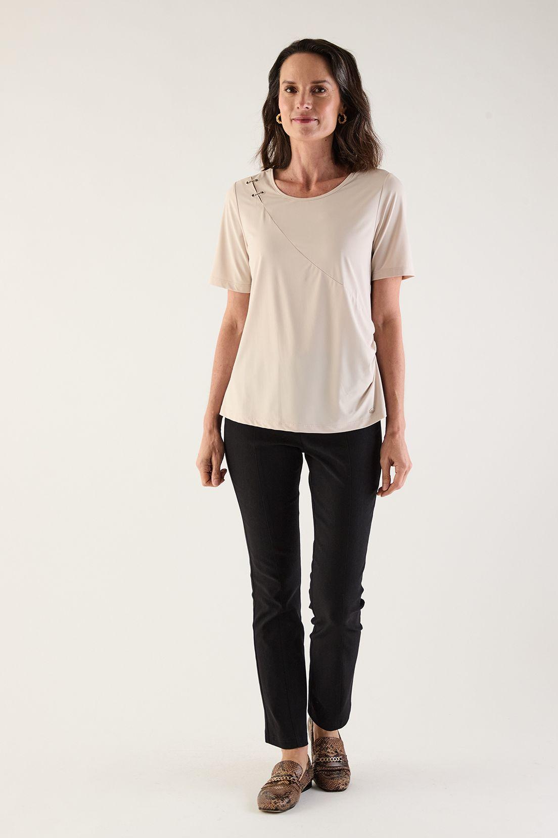 Polera Manga Corta Beige Ma Griffe 14202125002106-4