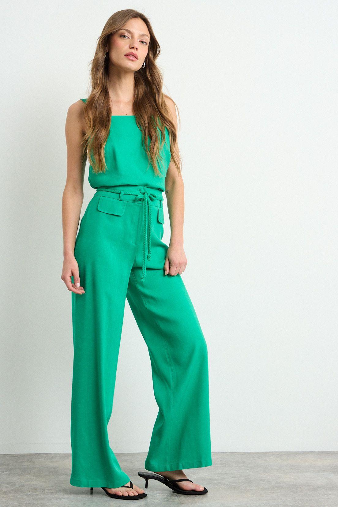 Pantalon Liso Verde Oliva iO 11004225022107-4
