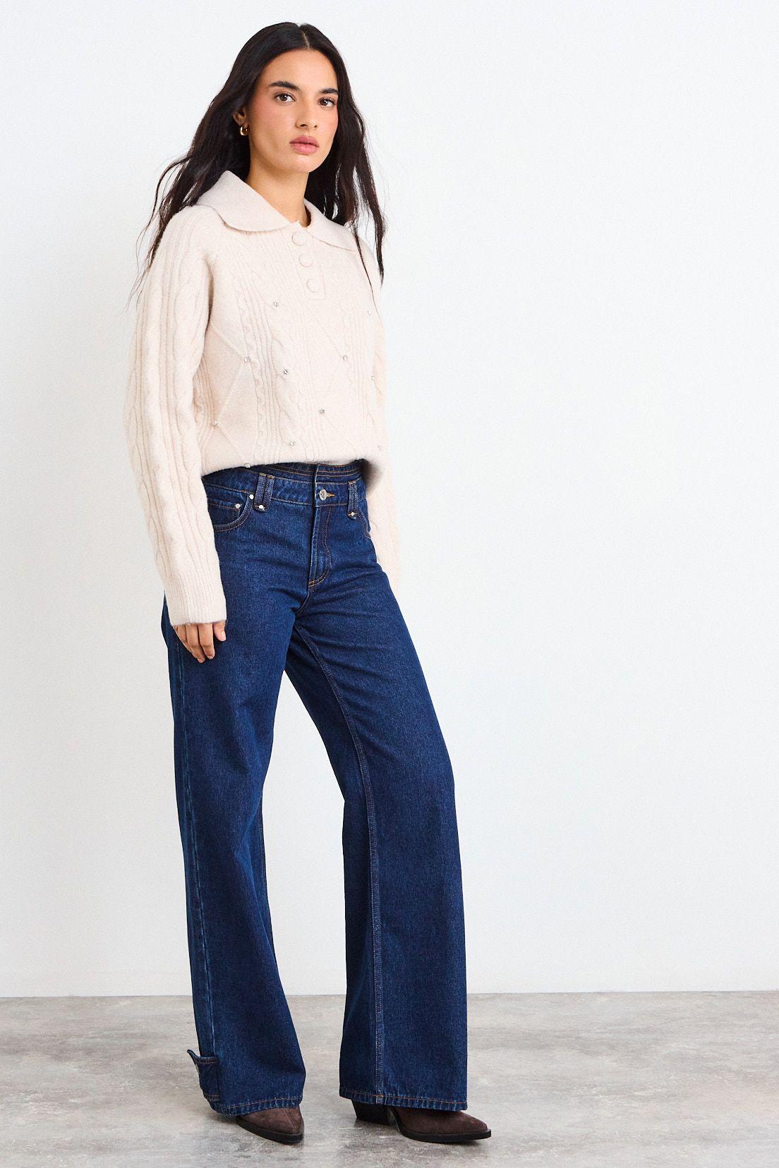 Sweater Liso Beige iO 18120126025106-4