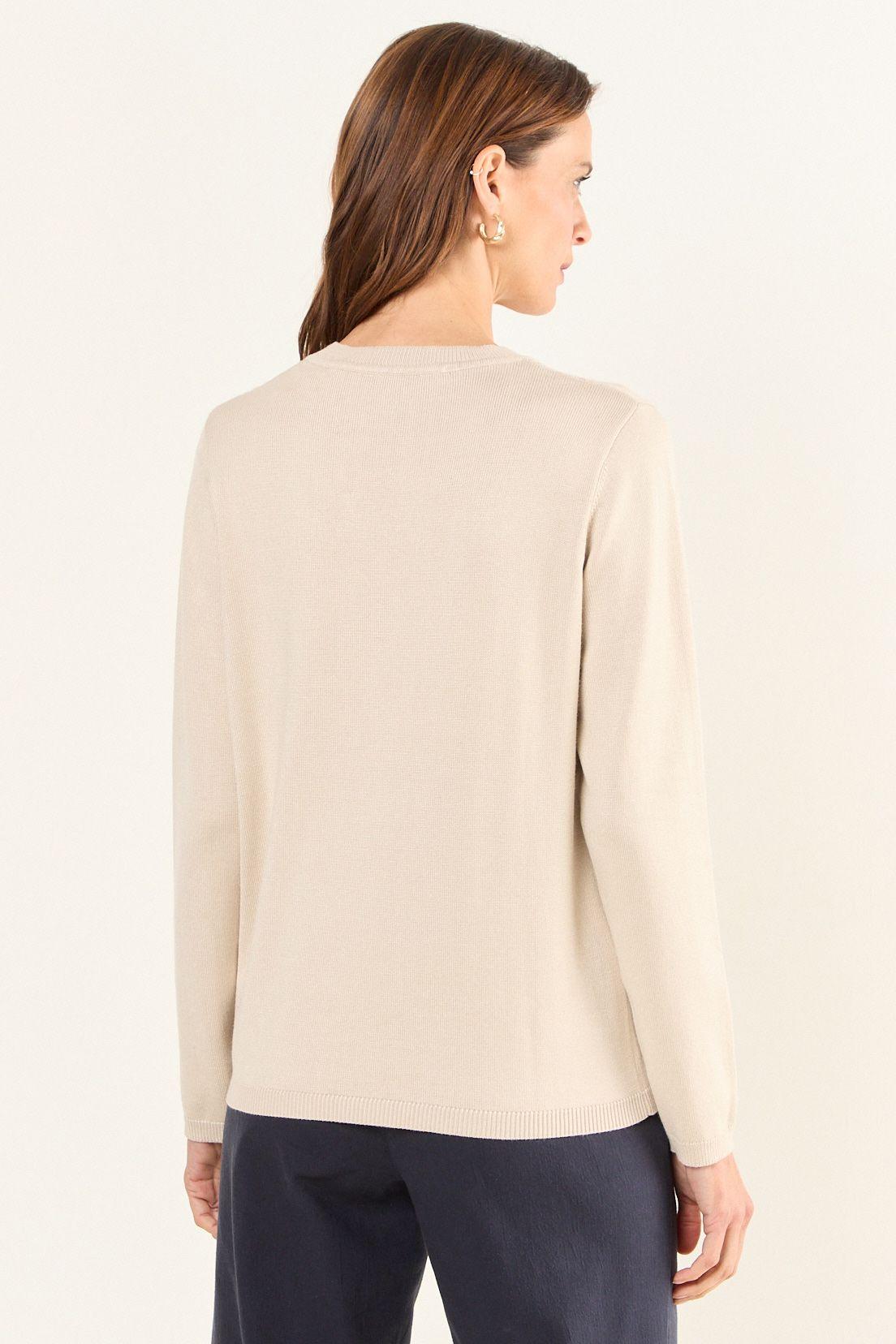 Tejido Escote Redondo Beige Ma Griffe 18102126002106-2