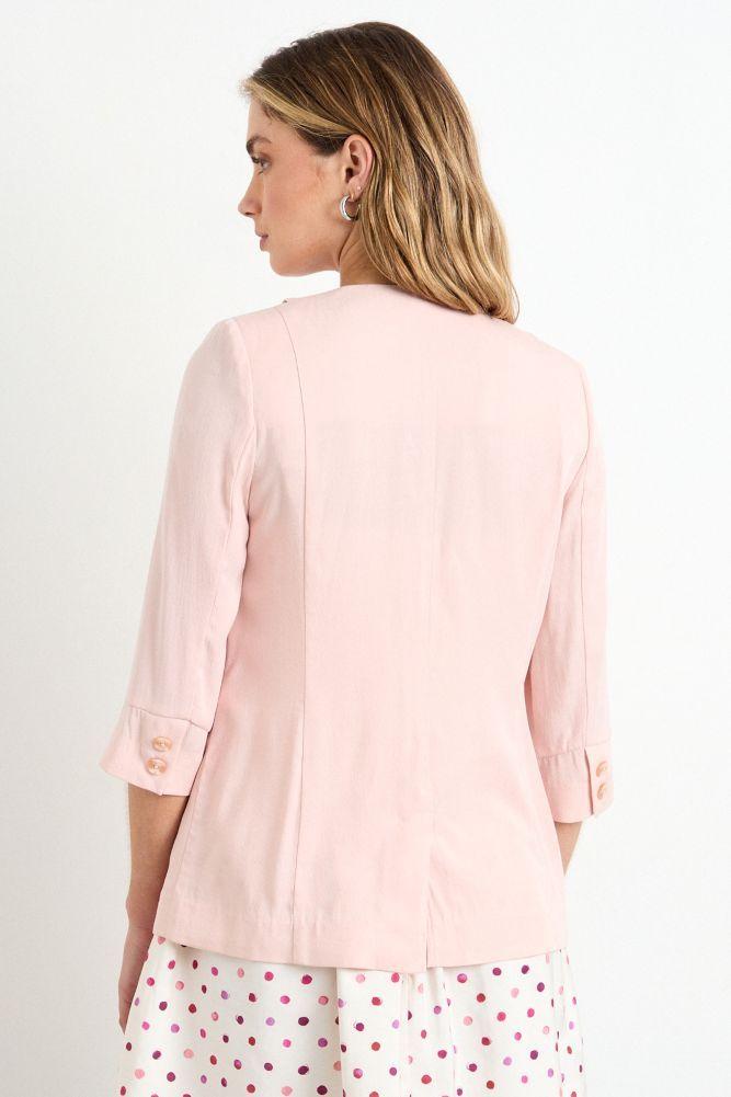 Blazer Liso Rosa iO 16020225024123-2