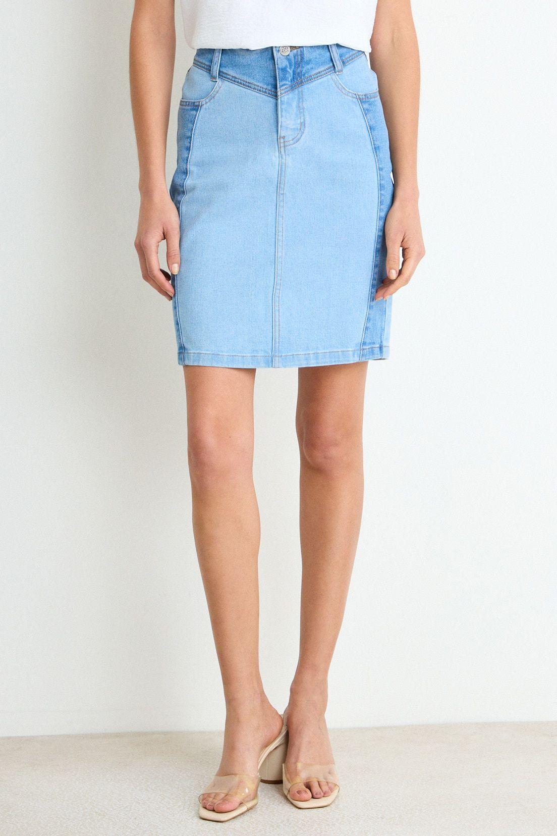 Falda Corta Celeste Ash 12807225002110-1