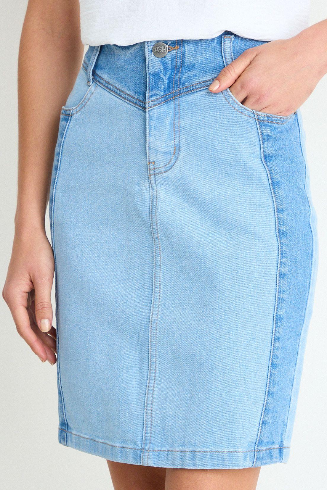 Falda Corta Celeste Ash 12807225002110-2