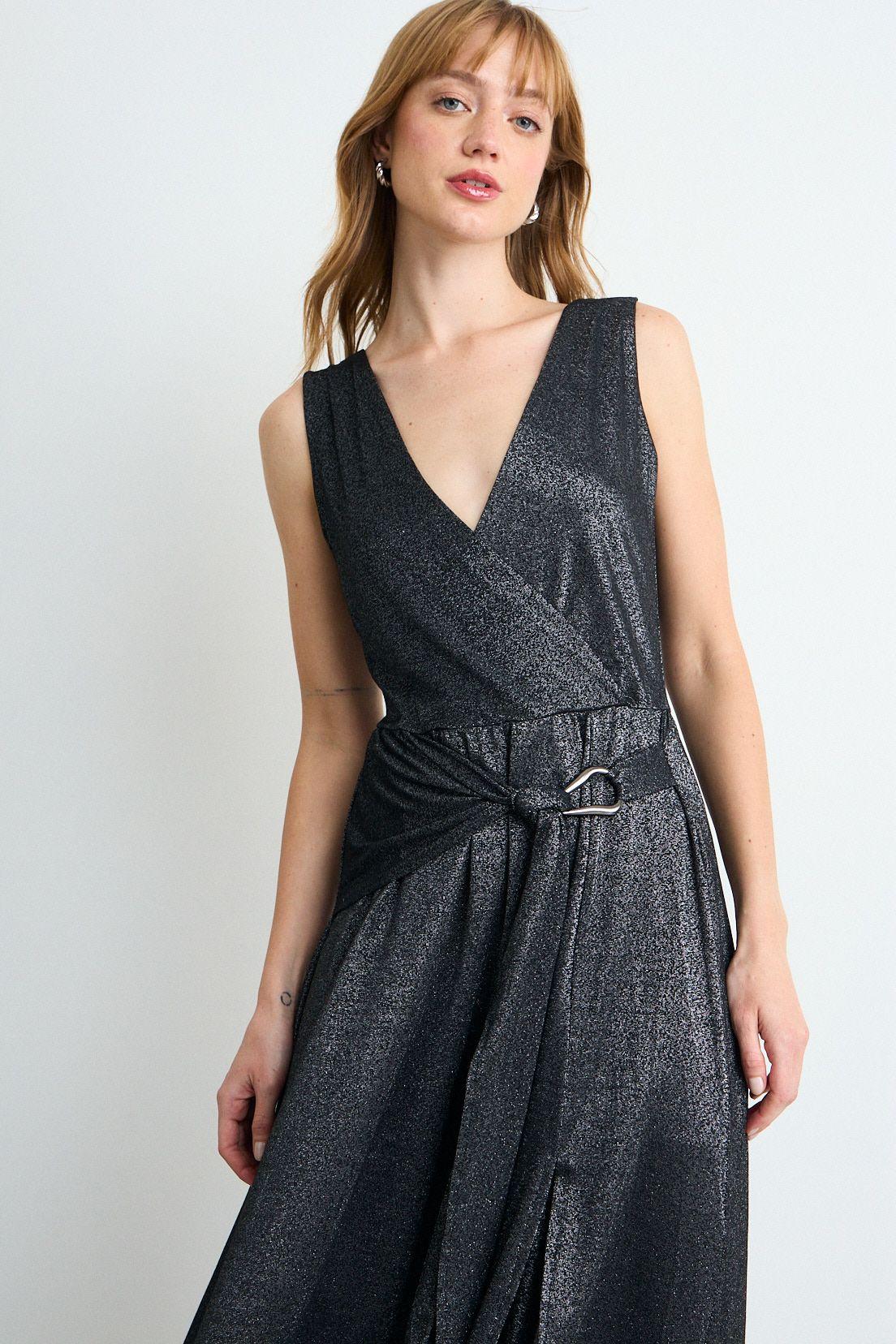 Vestido Fantasia Largo Negro iO 13520225008102-1