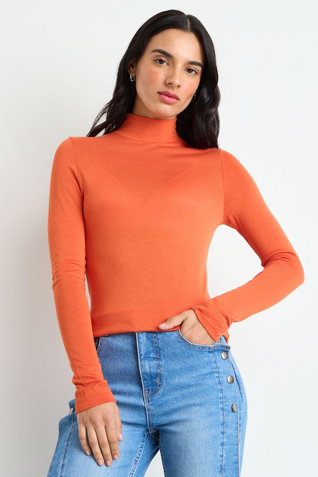 Polera Lisa Naranjo 14204125019114-0