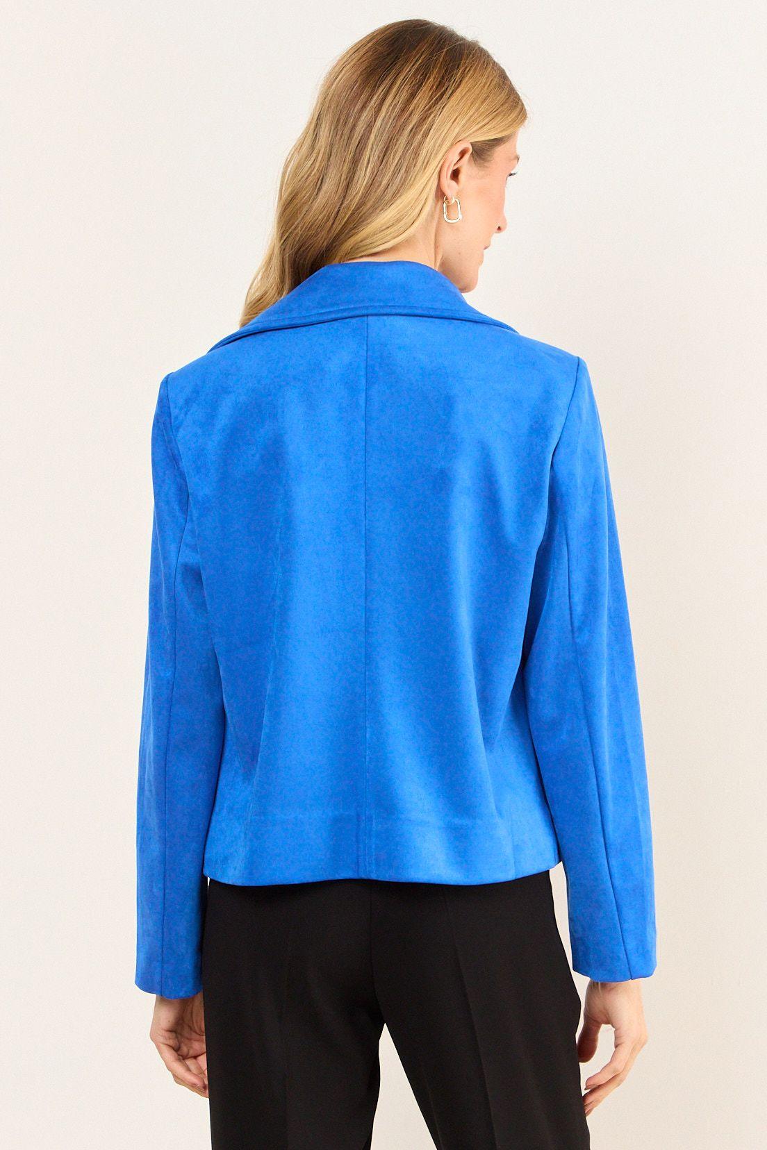 Chaqueta Antelina Cierre Azul Ma Griffe 17502226051134-2