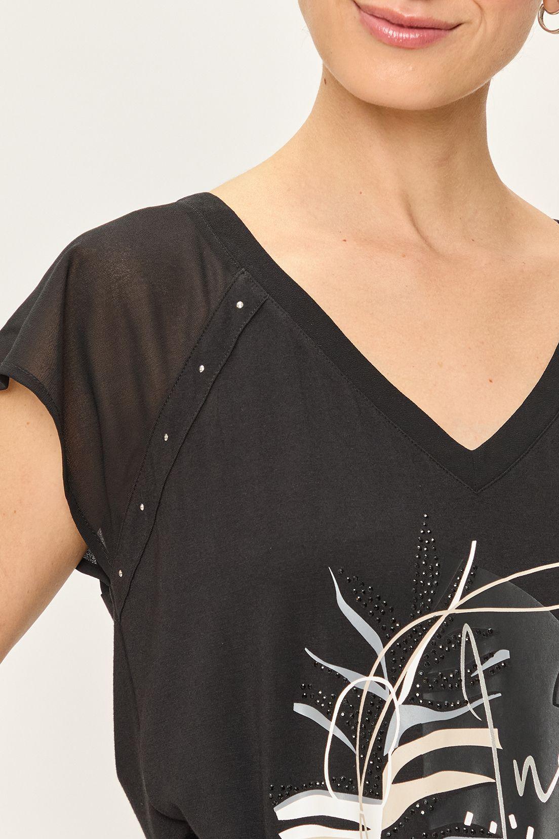Polera Estampada Negro Ash 14604224001102-1