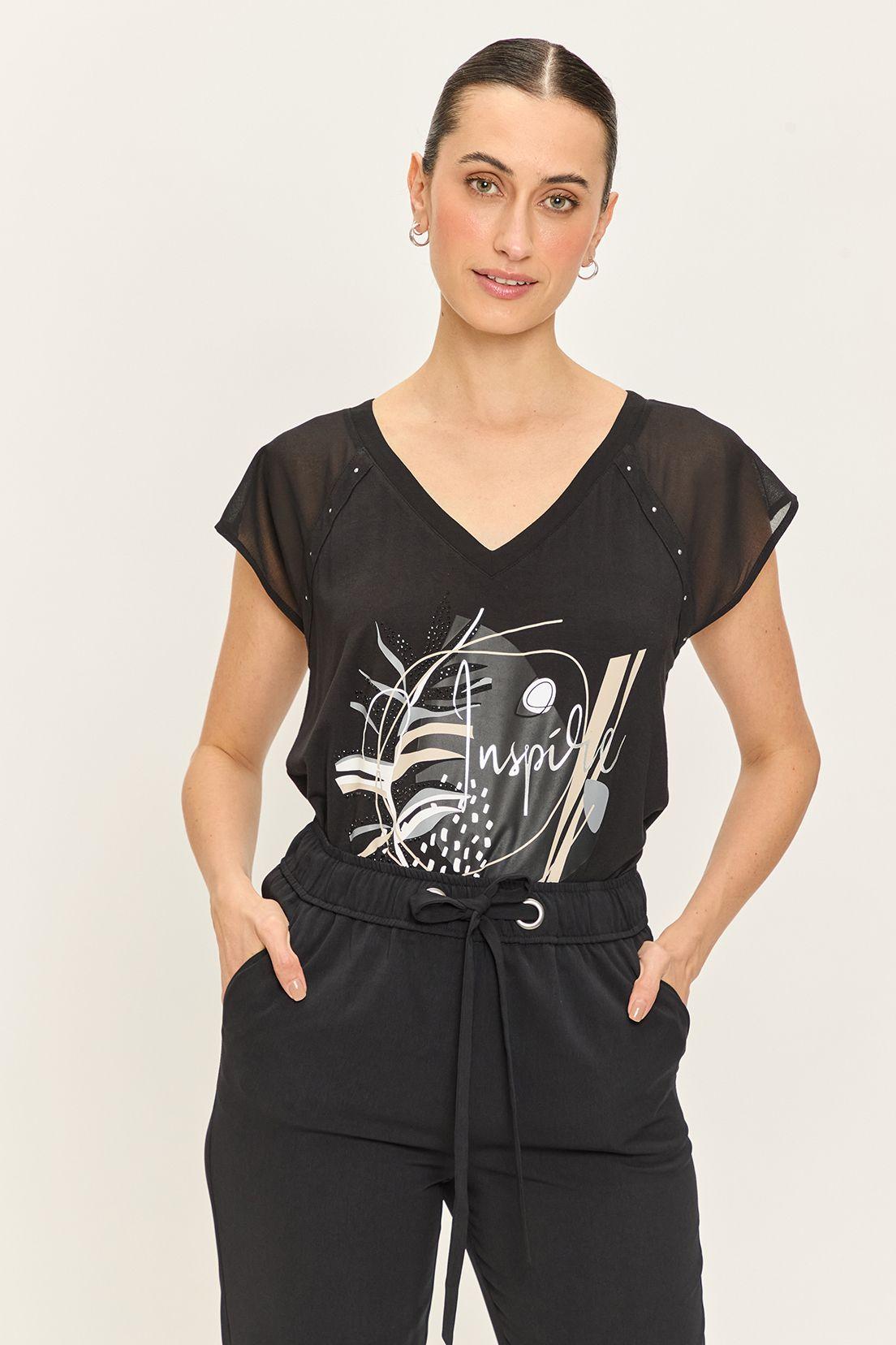 Polera Estampada Negro Ash 14604224001102-4